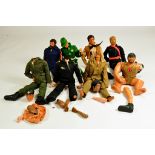 Various assortment of interesting mainly Action Man (Palitoy) Figures. Conditions vary. (8)