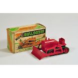 Matchbox Moko Toys Bulldozer finished in red including metal rollers with green rubber tracks,