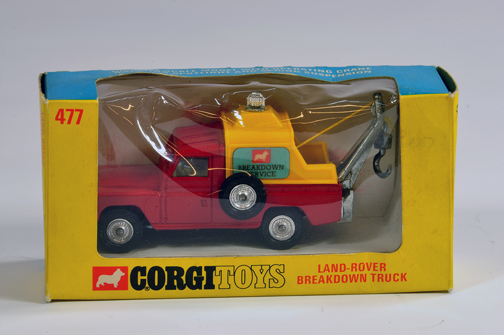 Corgi No. 477 Land Rover Breakdown Truck in harder to find window box. NM to M in VG to E Box.