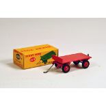 Dinky No. 429 Trailer in red including ridged hubs with black treaded tyres. E to NM in VG Box.