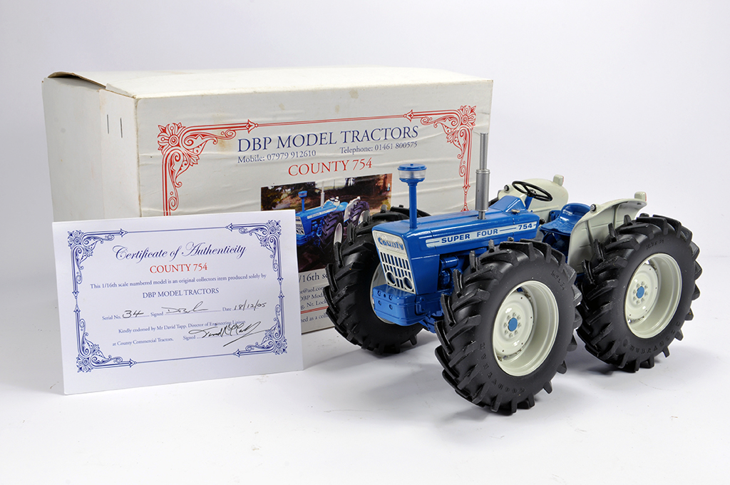 DBP Models 1/16 County 754 Super Four Tractor. Supreme detail. Hand Built from Scratch. Limited to