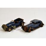 Duo of Triang Minic Tinplate Clockwork Vehicles. F. (2)