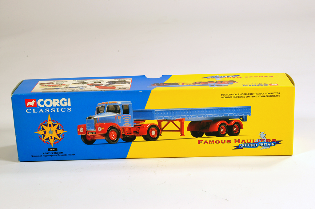 Corgi 1/50 Commercial Diecast comprising No. 16201 Scammell Highwayman. Pentus Brown. M in Box.