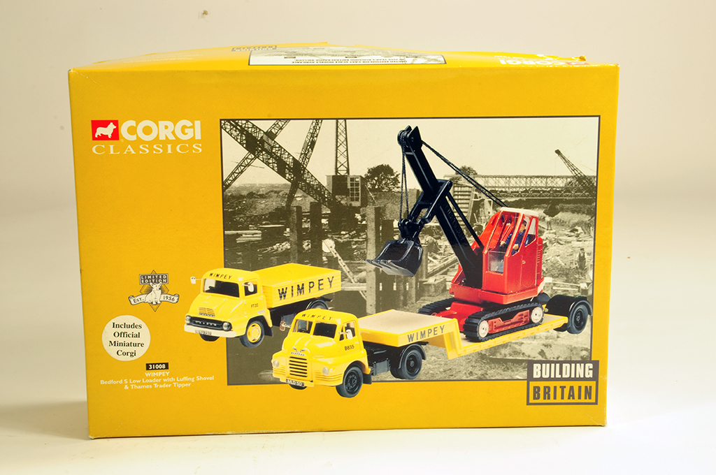 Corgi 1/50 Commercial Diecast comprising No. 31008 Wimpey Bedford Low Loader and Luffing Shovel. M