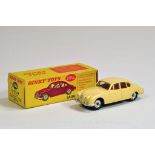 Dinky No. 195 Jaguar 3.4 Saloon with cream body. NM in E Box.