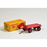 Dinky No. 429 Trailer in red including ridged hubs with black treaded tyres. E to NM in VG Box.