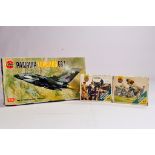 Airfix Panavia Tornado Kit plus Luftwaffe Personel and RAF personel sets. (3)