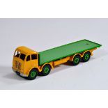 Dinky No. 902 Foden (2nd Type) Flat Truck in Yellow and Green. Scarce item is generally E.
