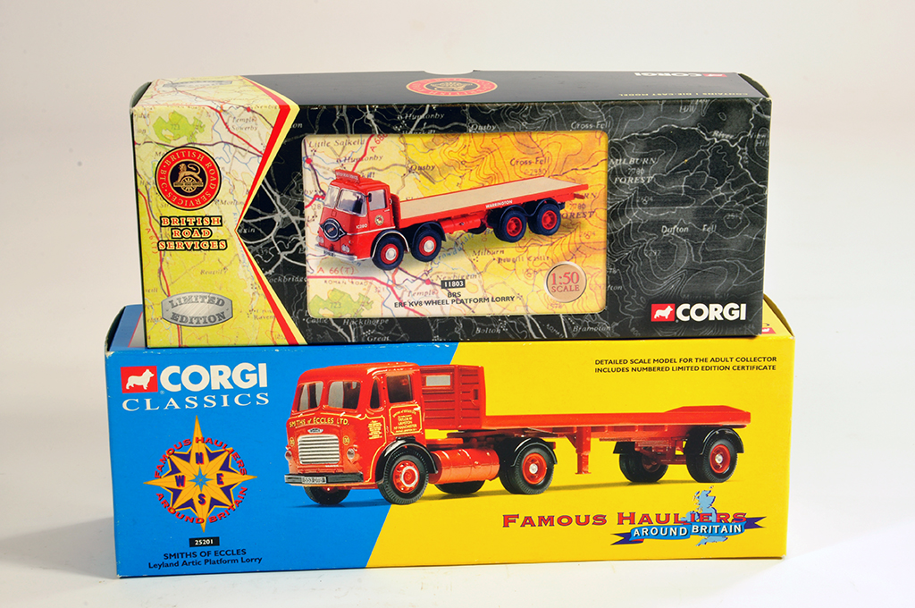 Corgi 1/50 Commercial Diecast comprising No. 11803 ERF (BRS) plus 25201 Leyland Arctic Platform (