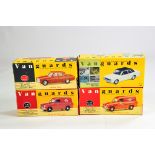 Corgi 1/43 Vanguards diecast Group comprising Rover 2000, Ford Cortina GT, Ford Anglia Van x 2. M in