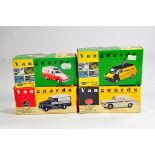 Corgi 1/43 Vanguards diecast Group comprising Morris Minor Van, Ford Transit, Austin A40 Van and