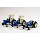 Britains Farm 1/32 Ford Tractor trio. Would benefit from a clean. F to G (3)