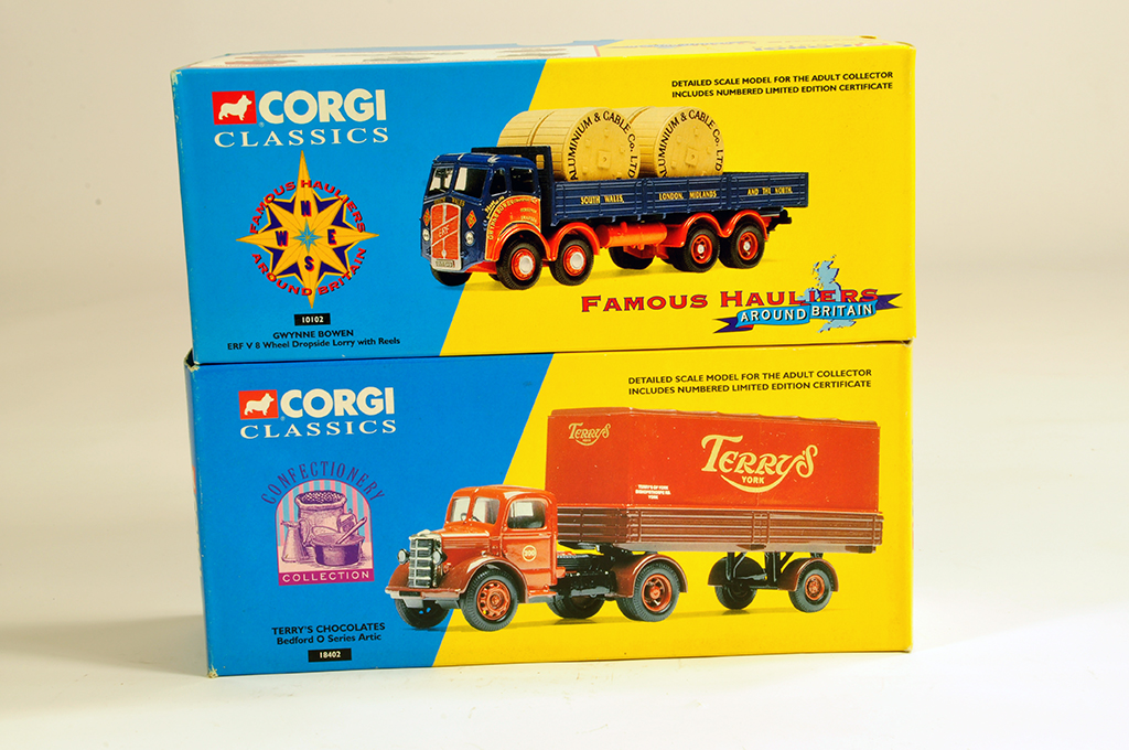 Corgi 1/50 Commercial Diecast comprising No. 10102 ERF 8 Wheeler (Gwynne Bowen) plus 18402 Bedford O