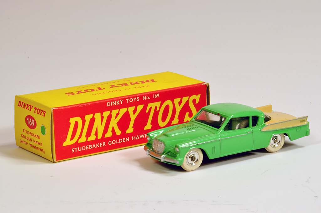 Dinky No. 169 Studebaker Golden Hawk. Green. NM in E Box.