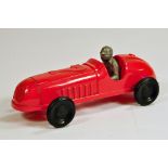 Large scale red plastic F1 Type Racing Car. E.