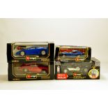 Diecast Assortment to include mainly Burago issues. E to NM in Boxes. (4)