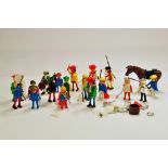 An Assortment of Retro / Vintage Playmobil Plastic Figures. Various issues.