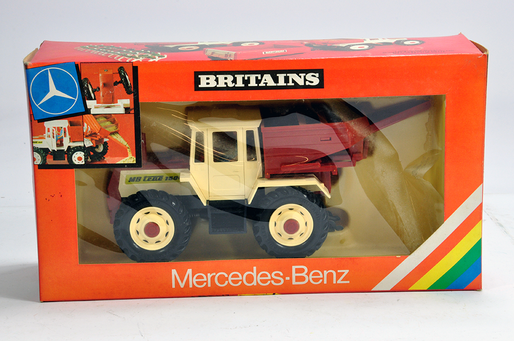 Britains No. 9597 1/32 Mercedes MB-Trac 1500 with Hopper. M in VG (faded) Box.