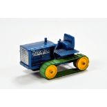 Benbros Caterpillar Tractor. Metallic Blue with green tracks. A fine original example.