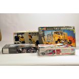 Various Model Kits including Tamiya and Revell comprising Kenworth T900, Ford Focus WRC, Shelby