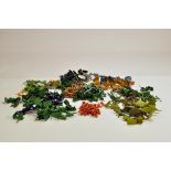 Large plastic retro figure group comprising mostly coloured plastic miltary issues. (qty)