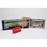 Diecast Bus Trio. Various Makers. M in Boxes.