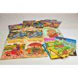 An assortment of retro / vintage colouring books including Munch Bunch plus Spiderman Zoids Comics.