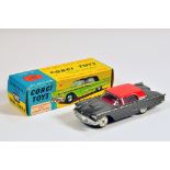 Corgi No. 214s Ford Thunderbird Hardtop. Graphite grey. Generally VG/E but some superdetailing.