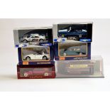 Diecast car group to include various makers comprising Maisto, Rextoys and others. M in Boxes. (6)