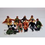 Mego Action Man (Palitoy) Type Action Figure Group including various issues. Pilots / Military etc