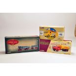 Corgi Classics Fire Engine, Vintage Glory of Steam plus Heritage Collection Commercial Diecast Trio.
