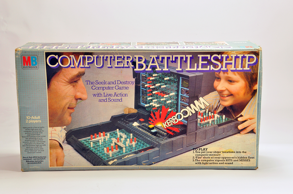 Retro / vintage / collectable game - MB Computer Battleship. Appears complete but not checked.