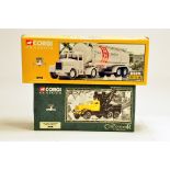 Corgi Classics No. 16305 Scammell Highwayman - Tunnel Cement plus No. 55605 Diamond T Wrecker -