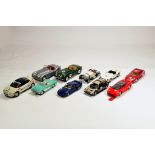 An unboxed group of 1/18 Cars. Burago etc. VG to E. (10)