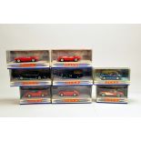 Dinky (Matchbox) Diecast Car assortment. Various issues (MGBGT withdrawn). M in Boxes. (7)