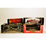Diecast Assortment to include Maisto and Burago issues. E to NM in Boxes. (4)