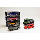 Interesting 1/32 Vehicle group including Peugeot, Mini and Fiat issues plus Land Rover and MB