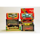 Interesting diecast vehicle group including various makers, Polistil, Maisto, Burago etc. M in