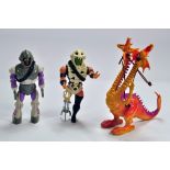 Interesting Retro Figure Trio comprising Two headed dragon plus two others.