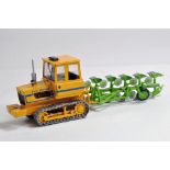 SCALEdown Models 1/32 Hand Built Track Marshall Crawler Tractor with Dowdeswell Plough. Superb Model