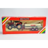 Britains Farm 1/32 No. 9605 Massey Ferguson 2680 Tractor with Vacuum Tanker Set. E to NM in VG to