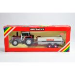 Britains Farm 1/32 No. 9605 Massey Ferguson 2680 Tractor with Vacuum Tanker Set. M in VG to E Box.