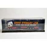 Corgi 1/50 Diecast Truck No. 75201 ERF Curtainside. Eddie Stobart. M in Perspex Display Case.