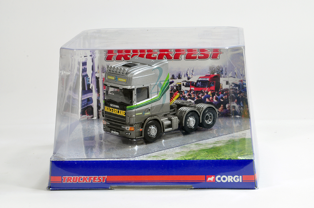 Corgi 1/50 Diecast Truck No. CC12923 Scania Topline. Macfarlane. Truckfest special. M in Box