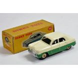 Dinky No. 162 Ford Zephyr Saloon in two-tone cream and dark green. NM in VG Box.