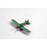 Dinky No. 60K Percival Gull Light Tourer Monoplane finished in green and red propeller. Fine example