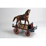 Interesting Vintage Model of a Horse and Cart.