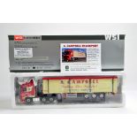 WSI 1/50 Diecast Truck comprising PCM DAF 105 SSC with 3 Axle Walking Floor Trailer. Campbell