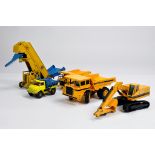 A group of diecast construction models from Joal, Dinky and others. Including Elevator, Dumper