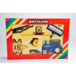 Britains Farm 1/32 No. 9592 Ford 7710 Tractor and Implement Set. M in E Box.